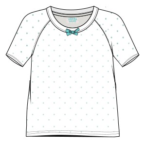 Patron ropa, Fashion sewing pattern, molde confeccion, patronesymoldes.com Pijama 8086 NENAS Ropa Interior